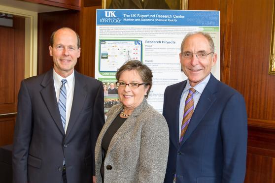 Bernard Hennig, Nancy Cox, and Eli Capilouto